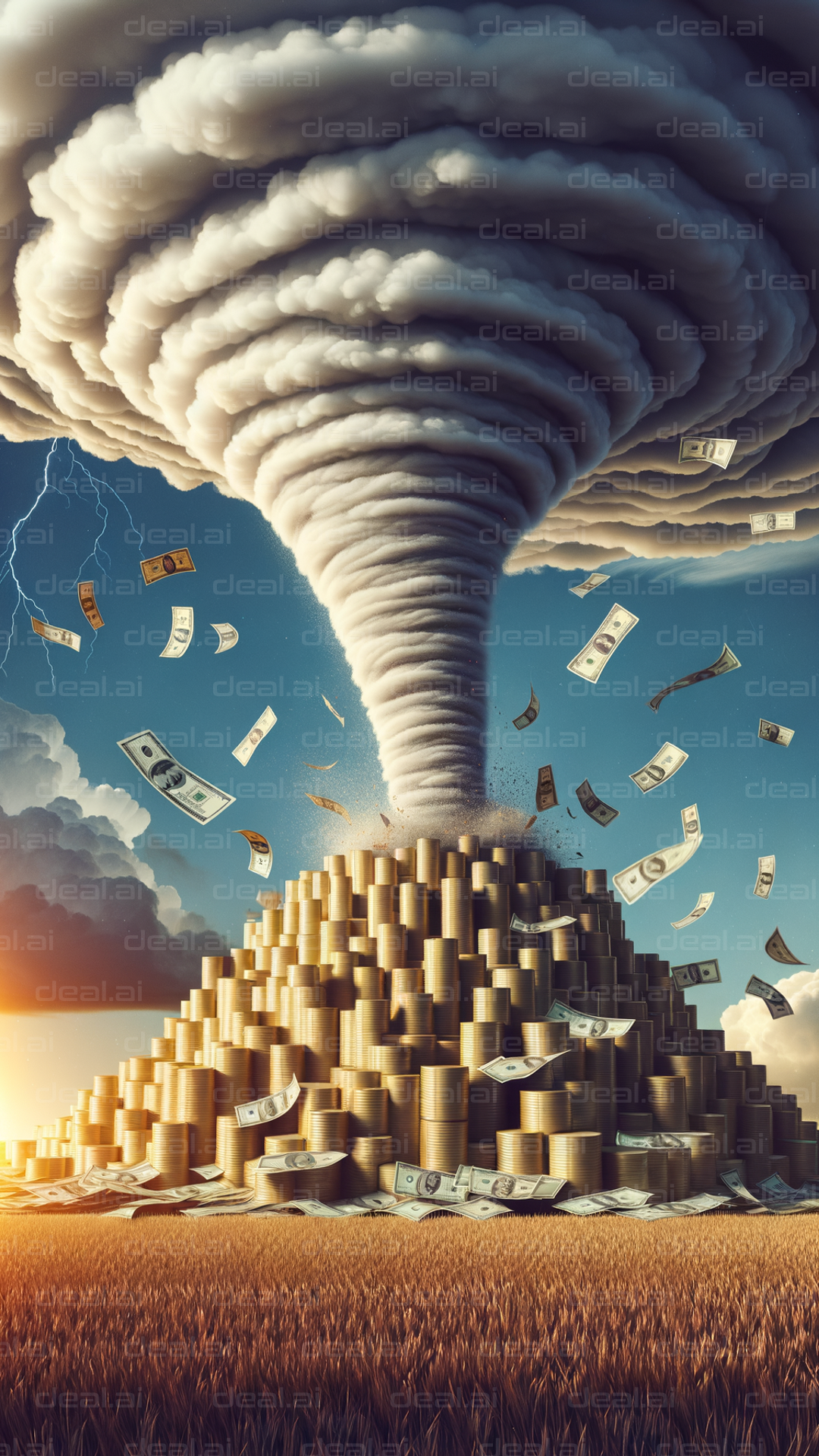 "Tornado of Wealth and Currency"