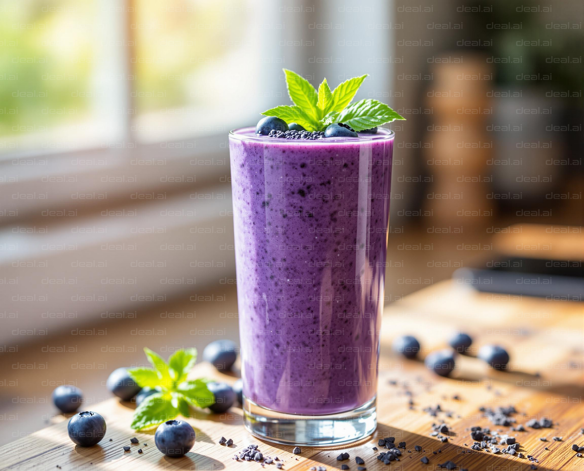 "Refreshing Blueberry Bliss Smoothie"