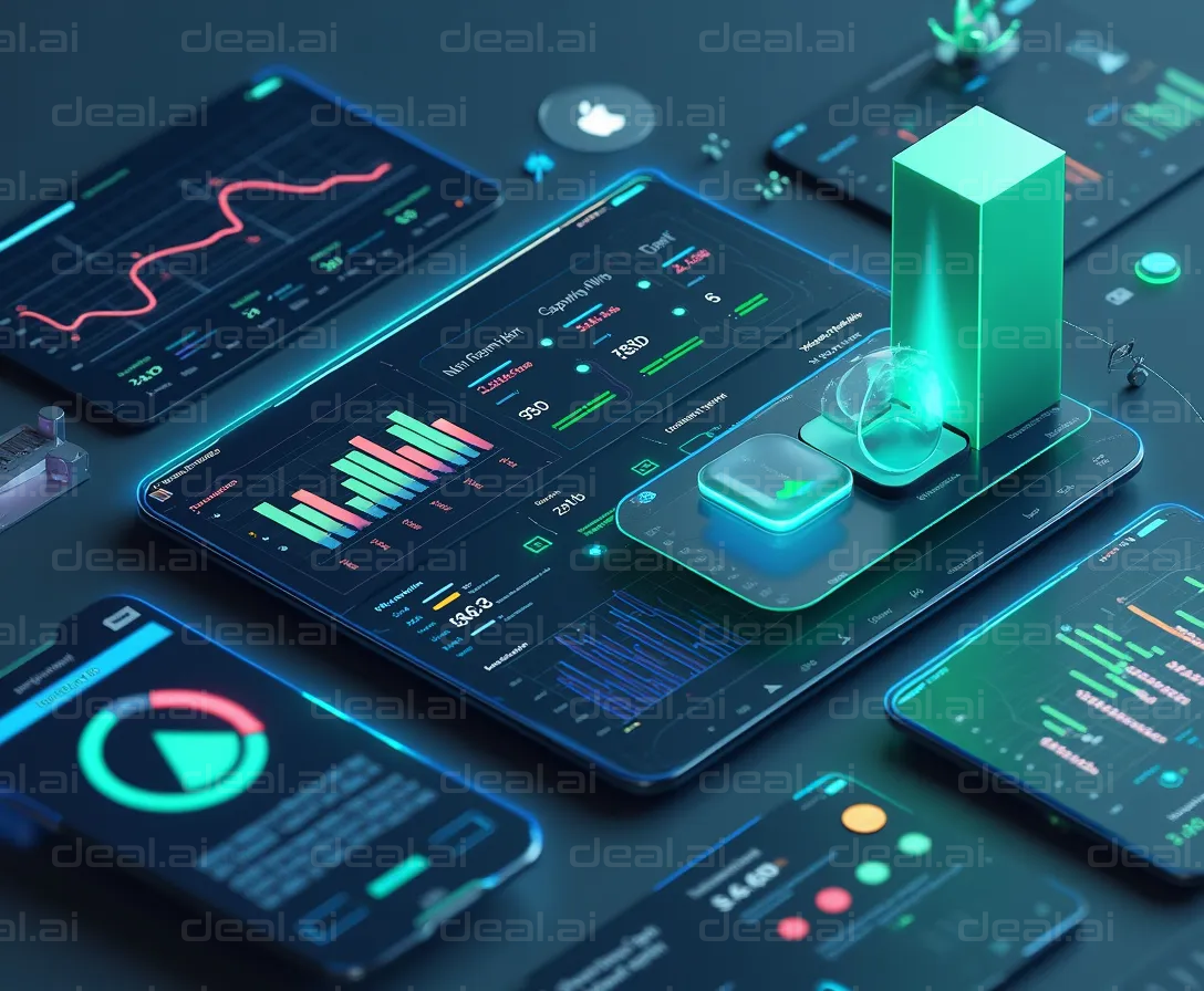 Futuristic Data Visualization Dashboard