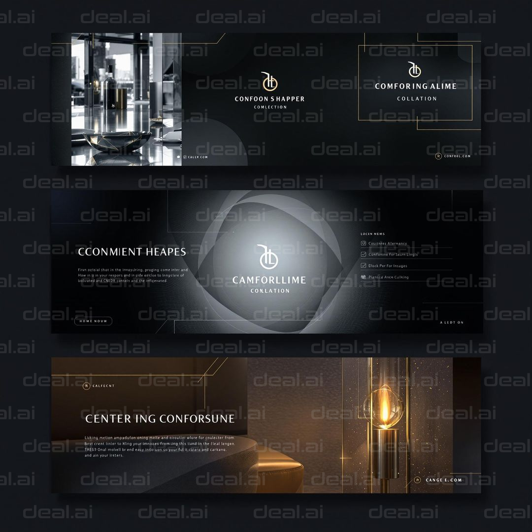 Modern Luxurious Design Banners