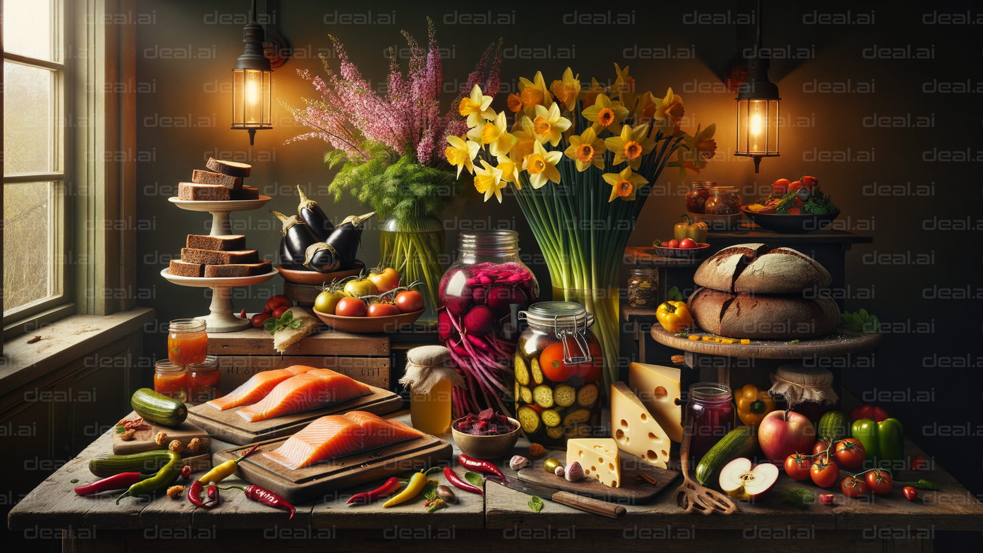 Bountiful Harvest Table Display
