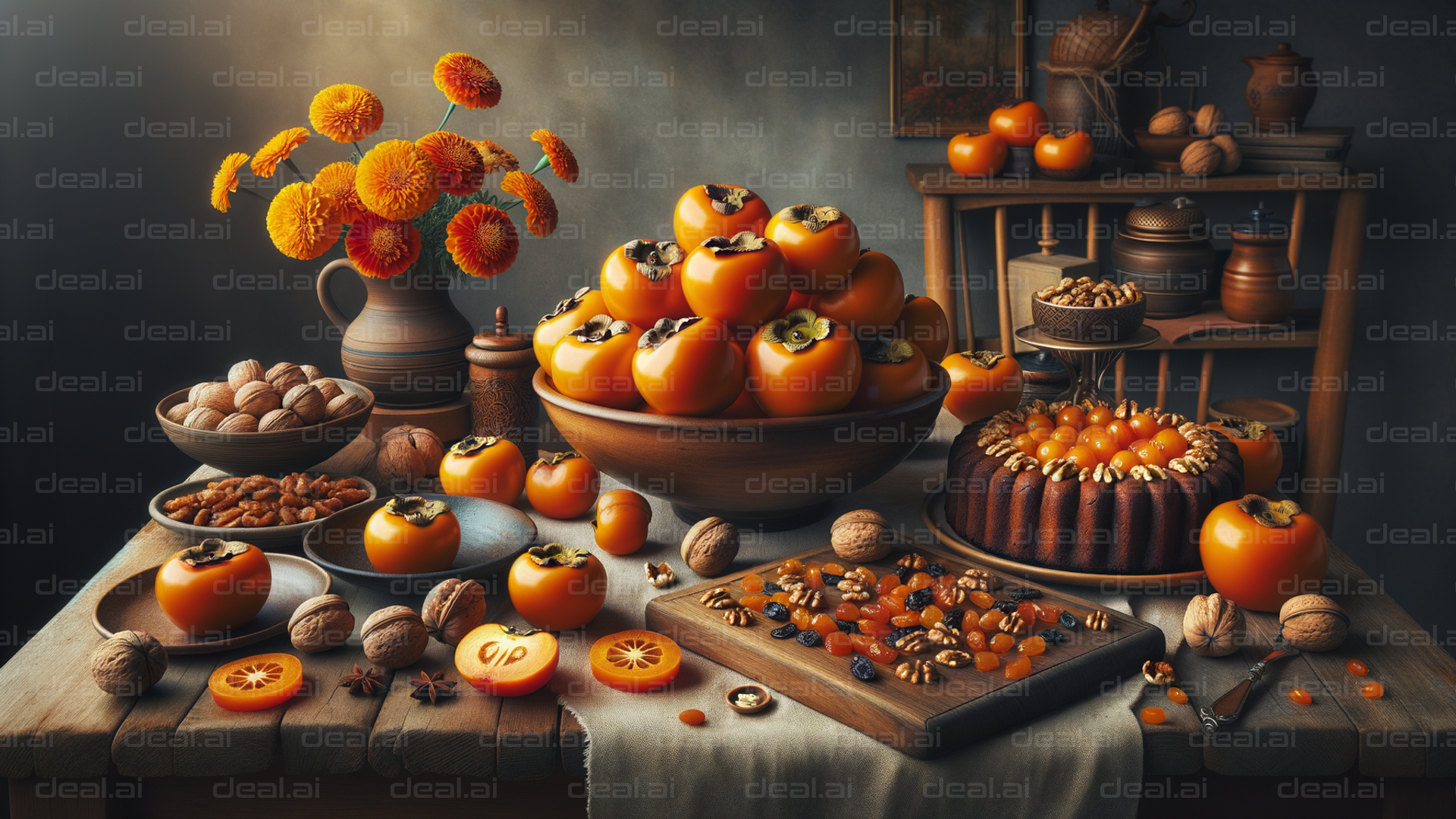 Autumn Harvest Feast Display