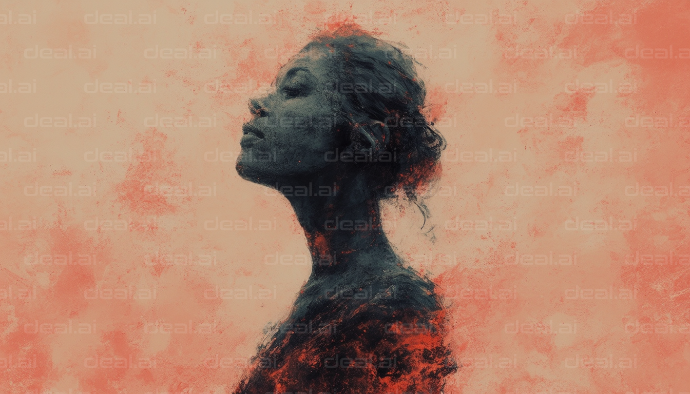 "Ethereal Portrait in Dusty Colors"