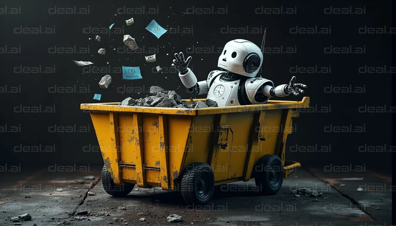 "Robot’s Trash Bin Adventure"