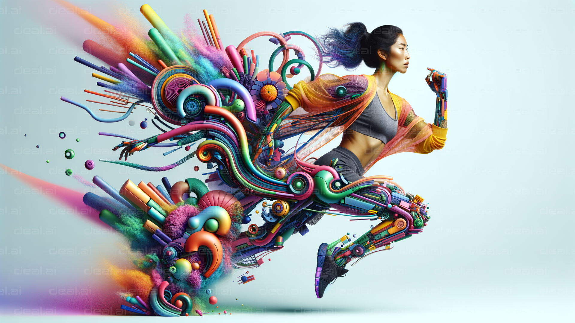 "Fusion of Human and Tech in Motion"