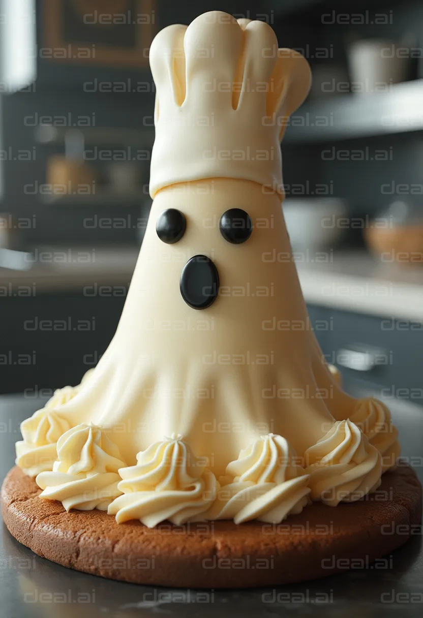 Ghost Chef Cake: Sweet and Spooky Treat