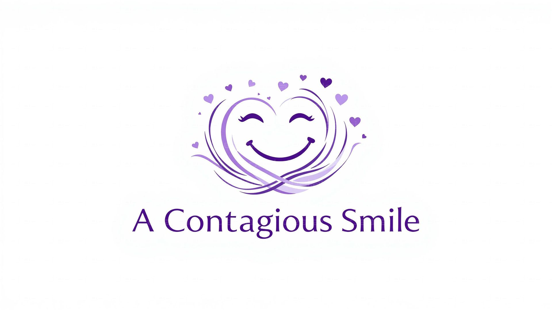 Purple Heart Smile Design