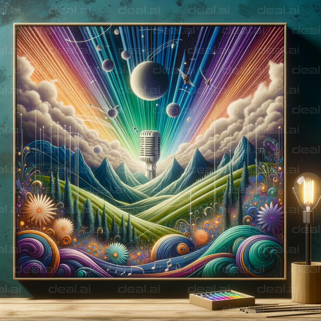 "Musical Cosmos Canvas"