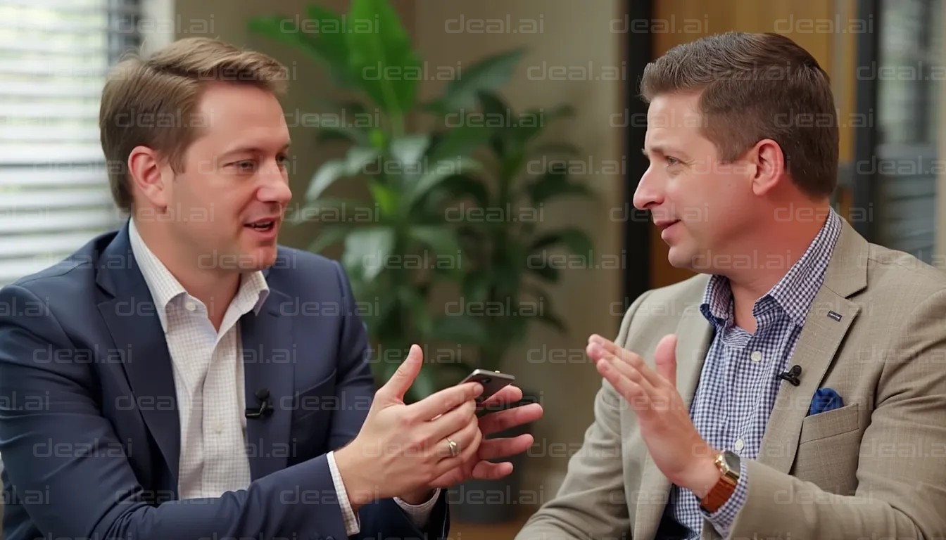 Business Discussion with Smartphones