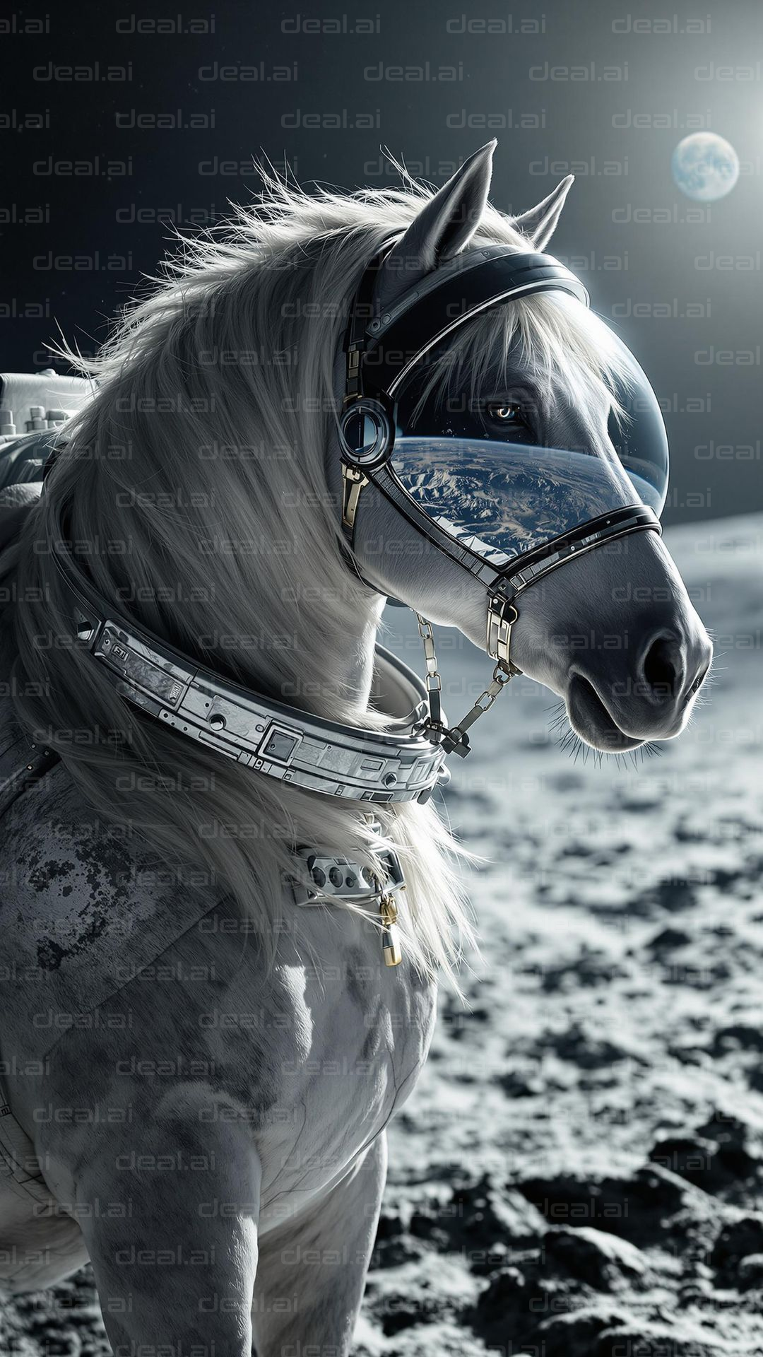 Lunar Horse: A Galactic Journey