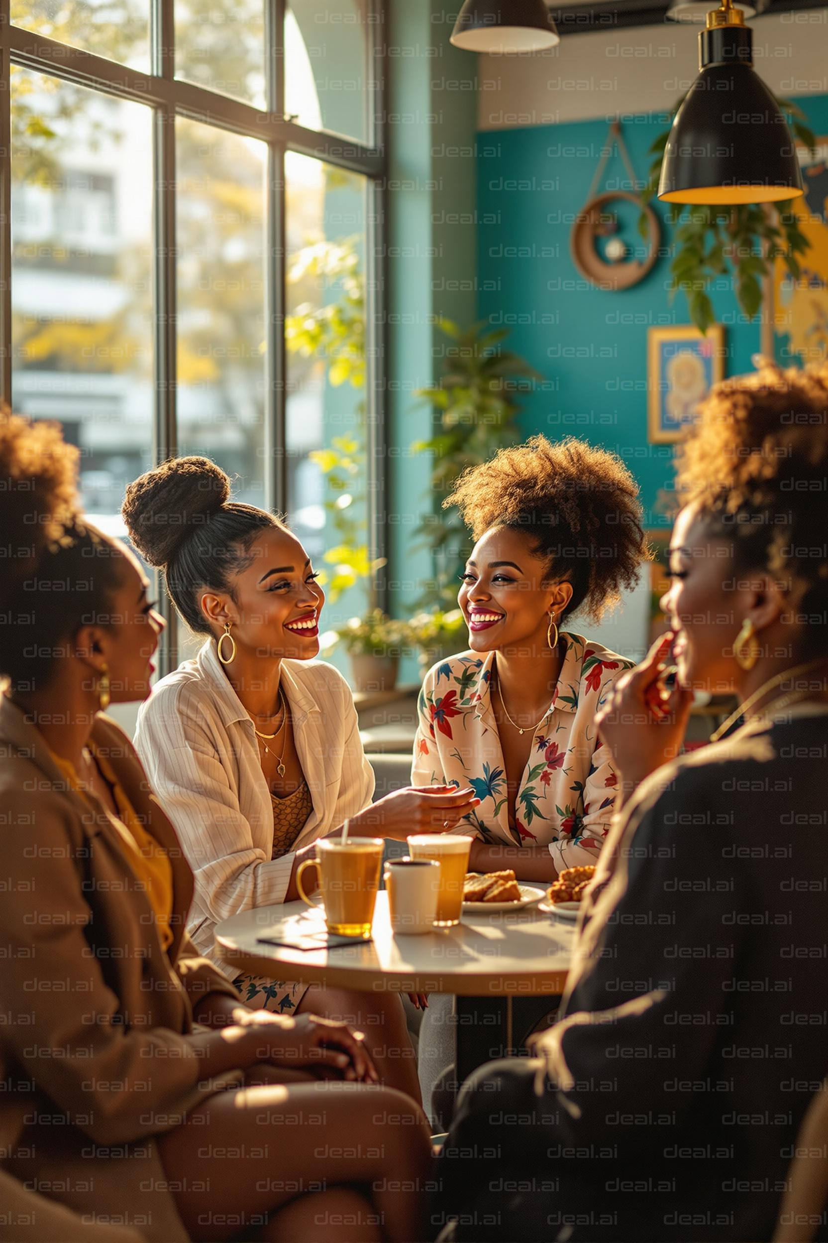 Friends Enjoying Coffee Together