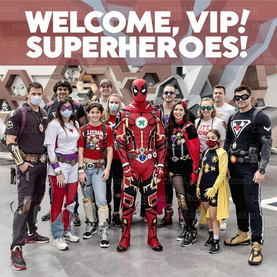 "Superheroes Gather for VIP Event"