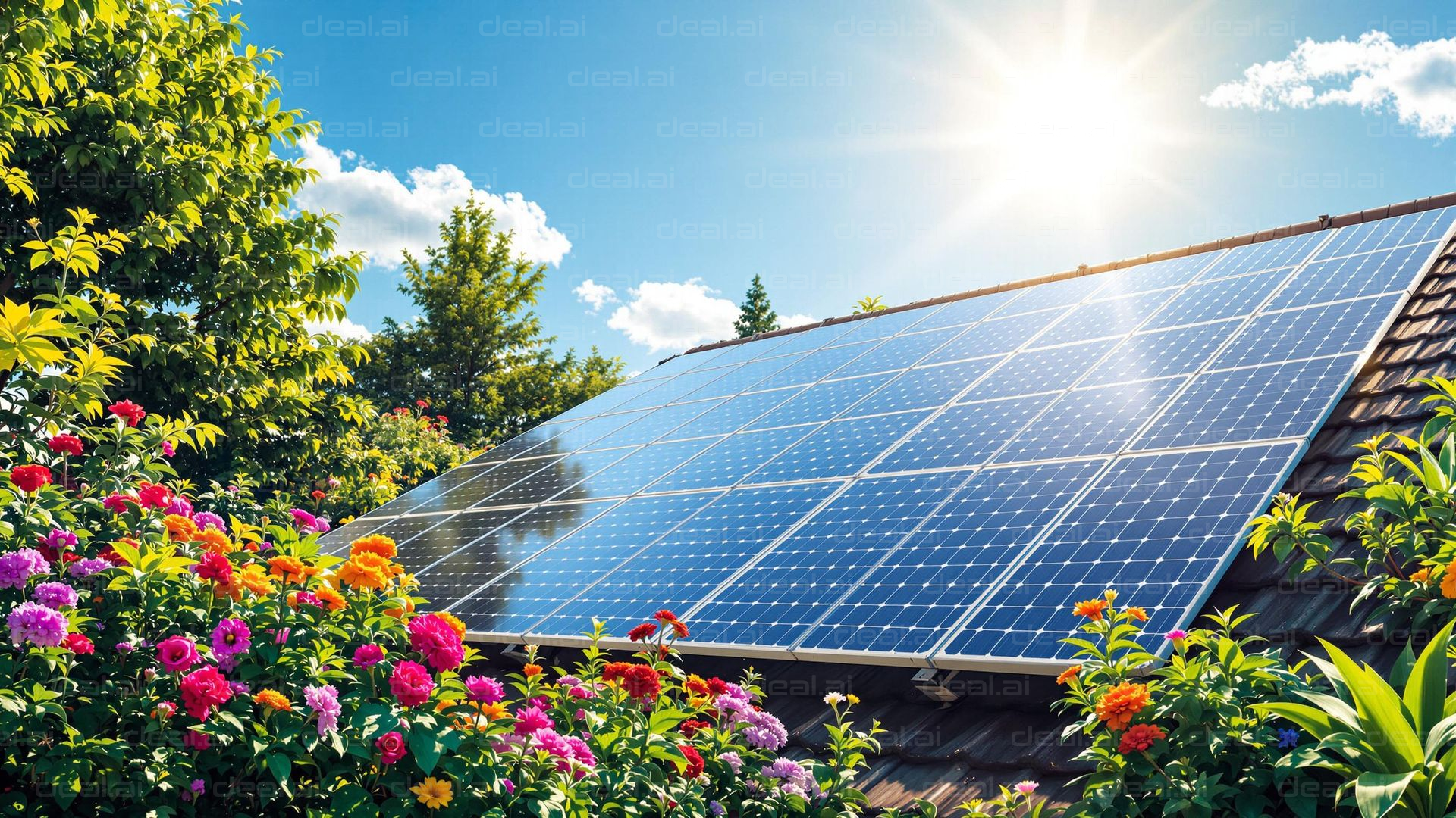 Sunny Solar Garden Rooftop