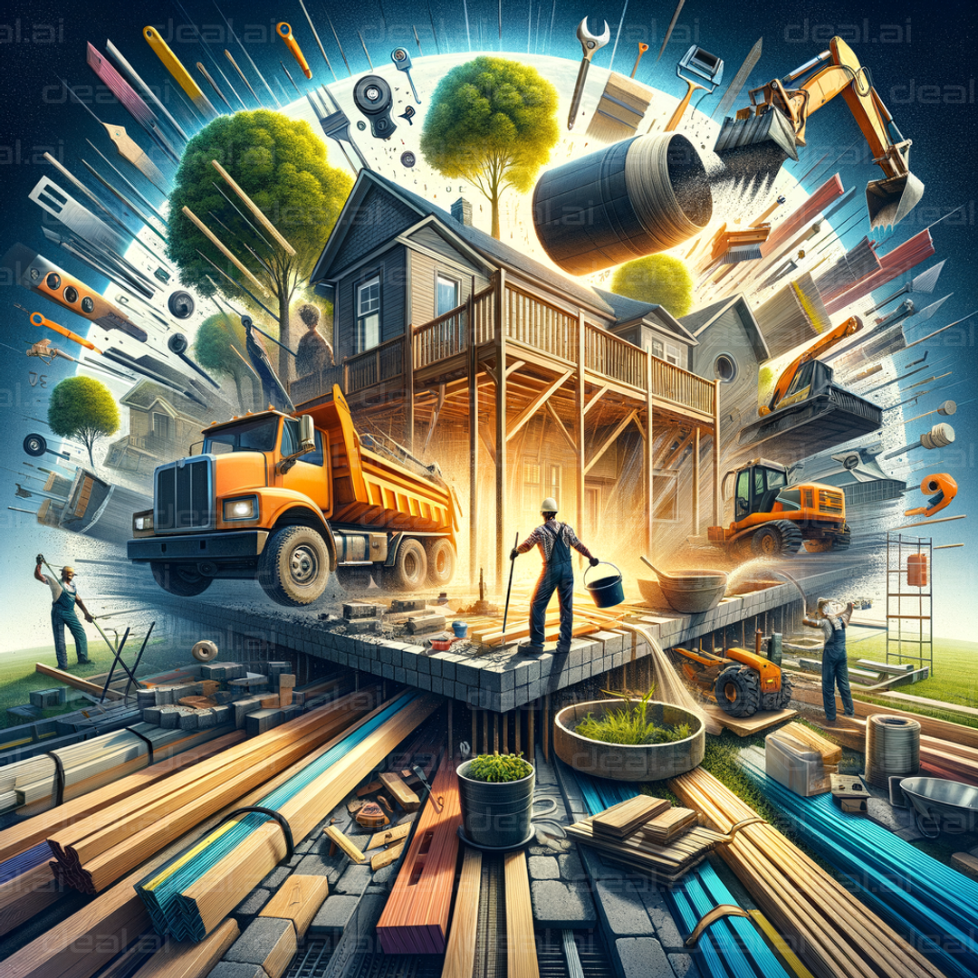 "Dynamic Home Construction in Progress"