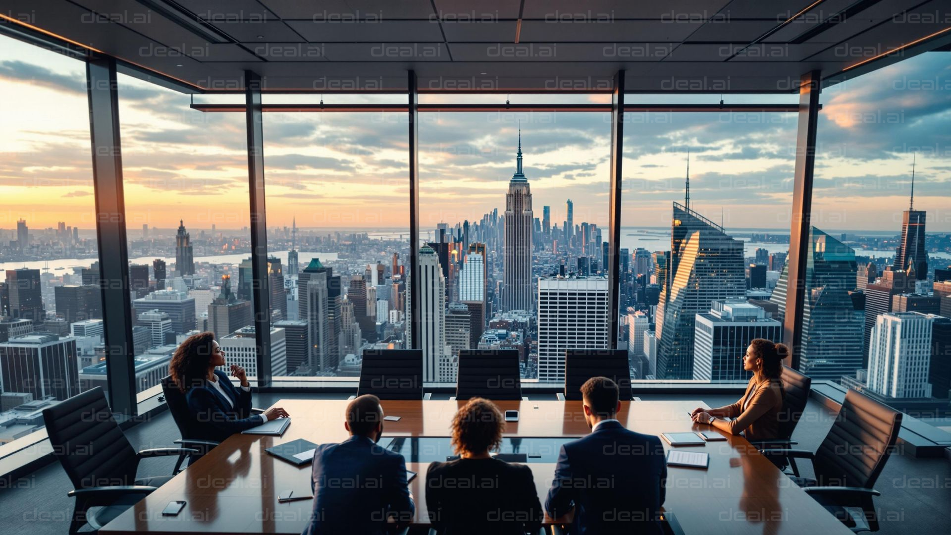 Cityscape Meeting: A Skyline View