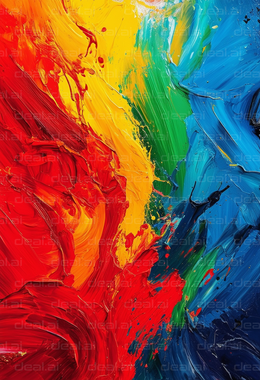 "Vibrant Color Explosion on Canvas"