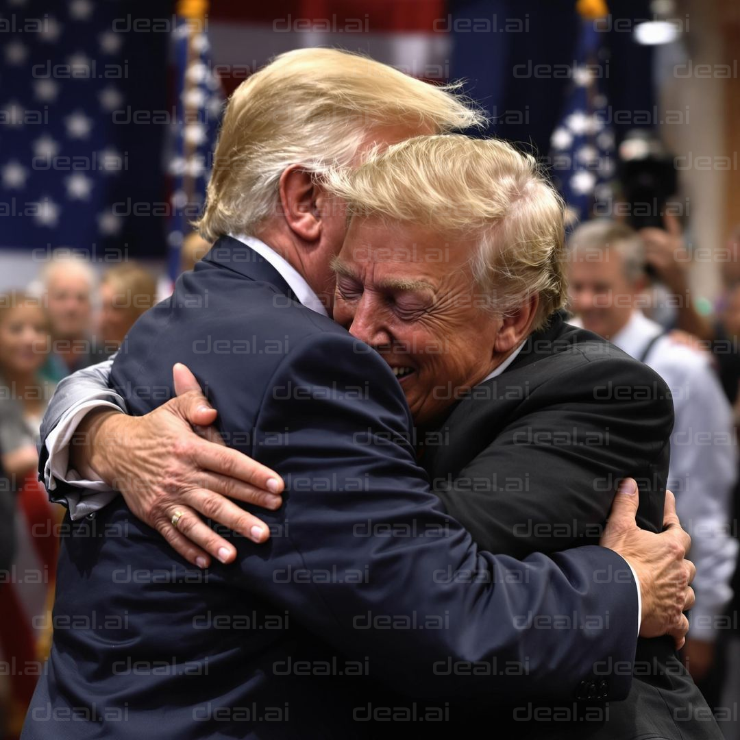 Joyful Embrace at Event Ceremony