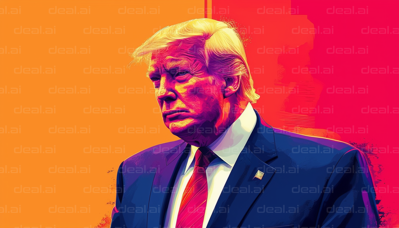 Vibrant Portrait in Orange and Red