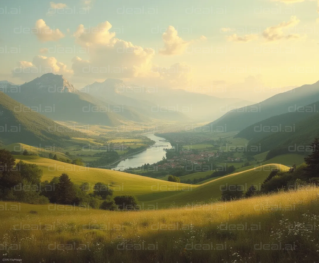 Golden Valley at Sunset