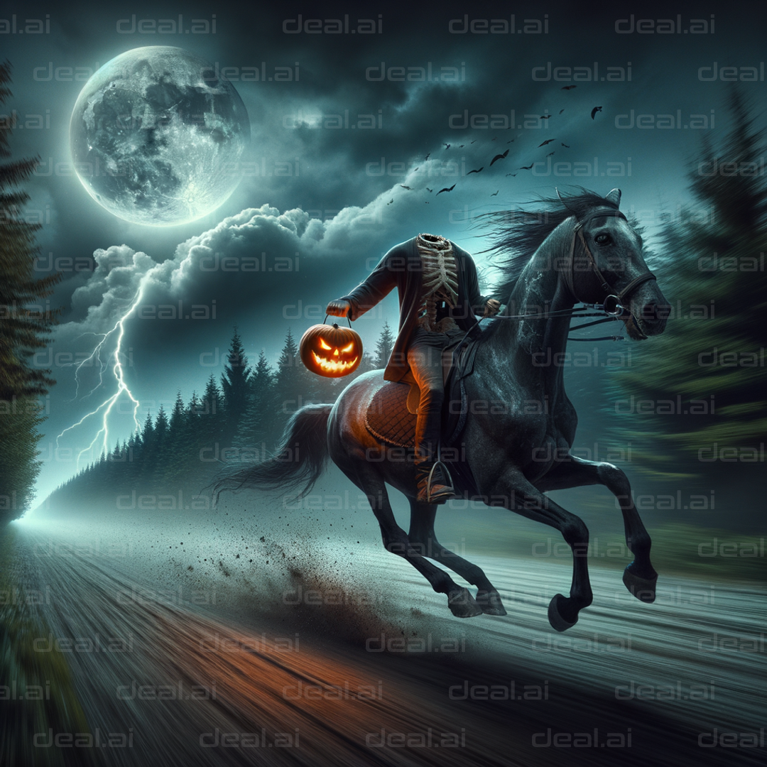 Headless Horseman Rides on Halloween Night