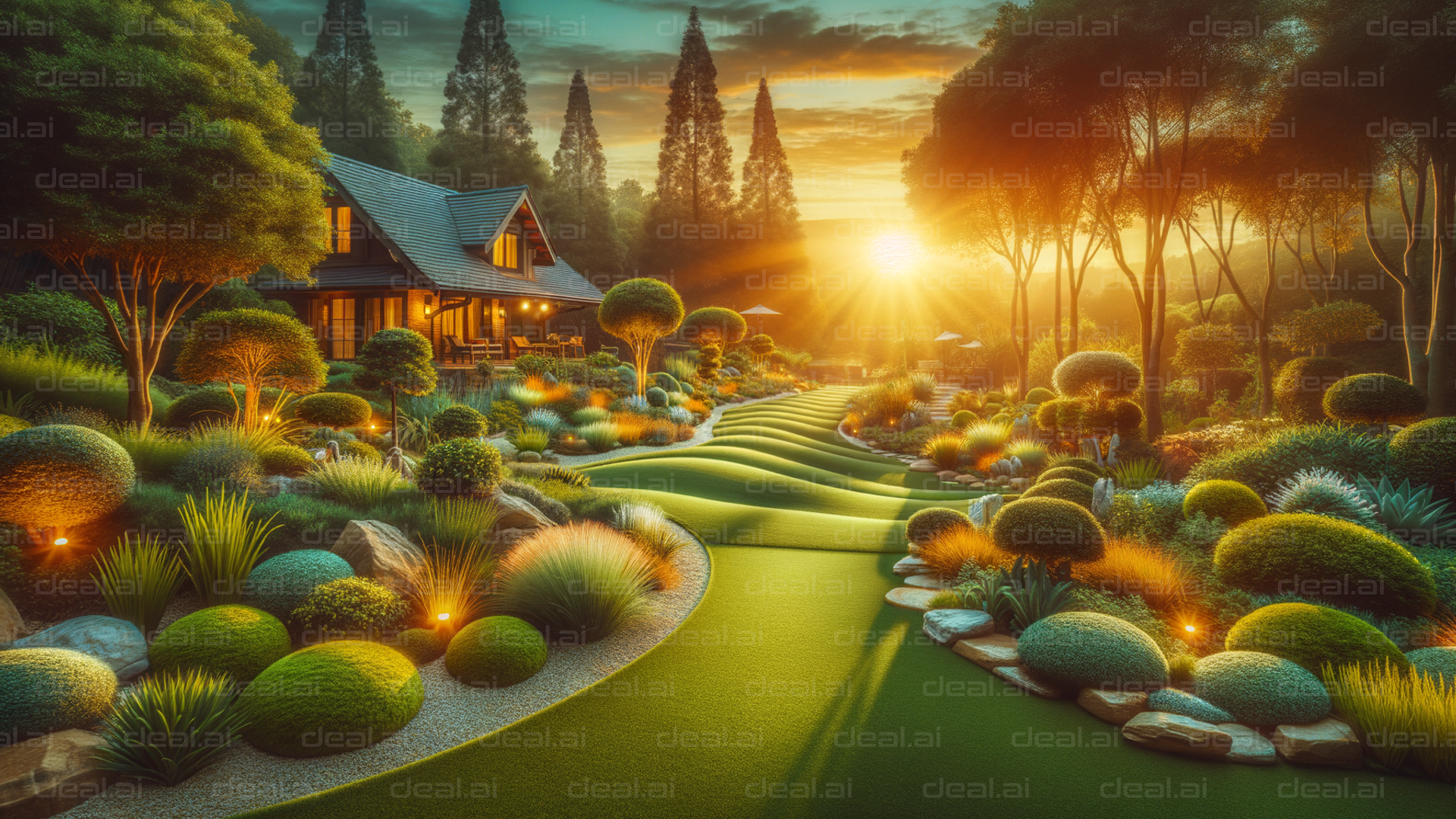 "Sunlit Garden Retreat"