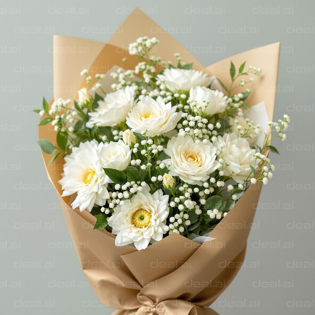 Elegant White Flower Bouquet