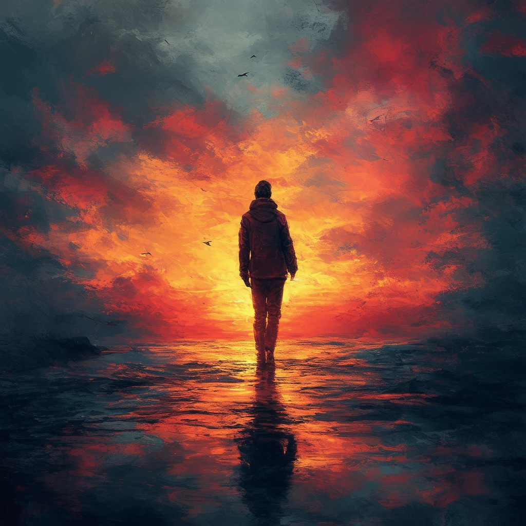 Solitary Journey into the Fiery Horizon