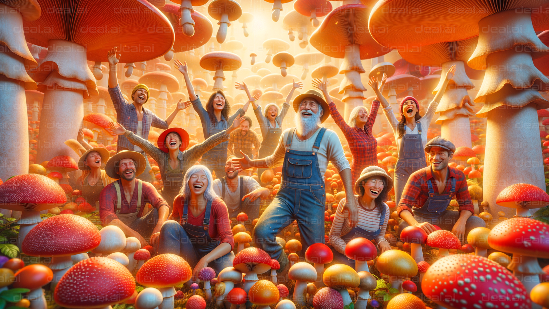 Giant Mushroom Wonderland Celebration
