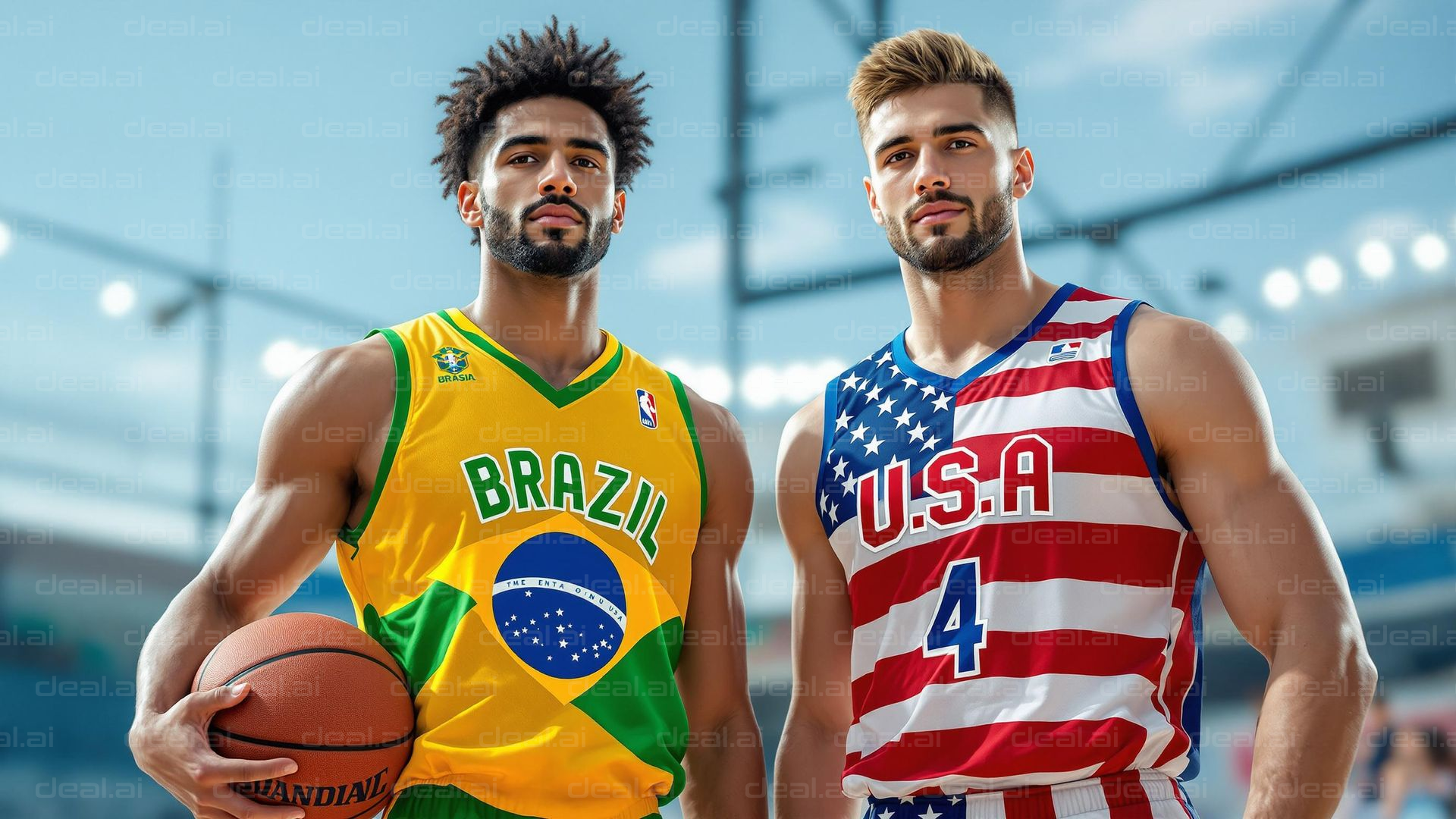 Brazil vs USA Basketball Showdown
