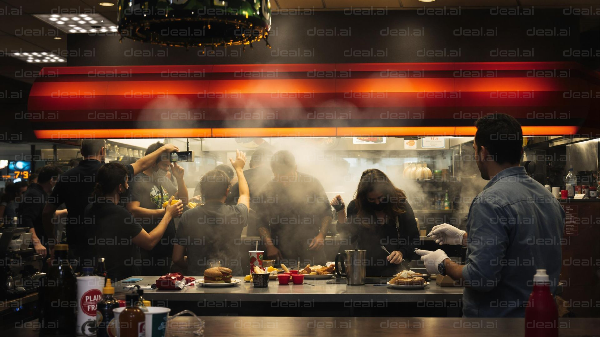 Busy Night in the Restaurant Kitchen