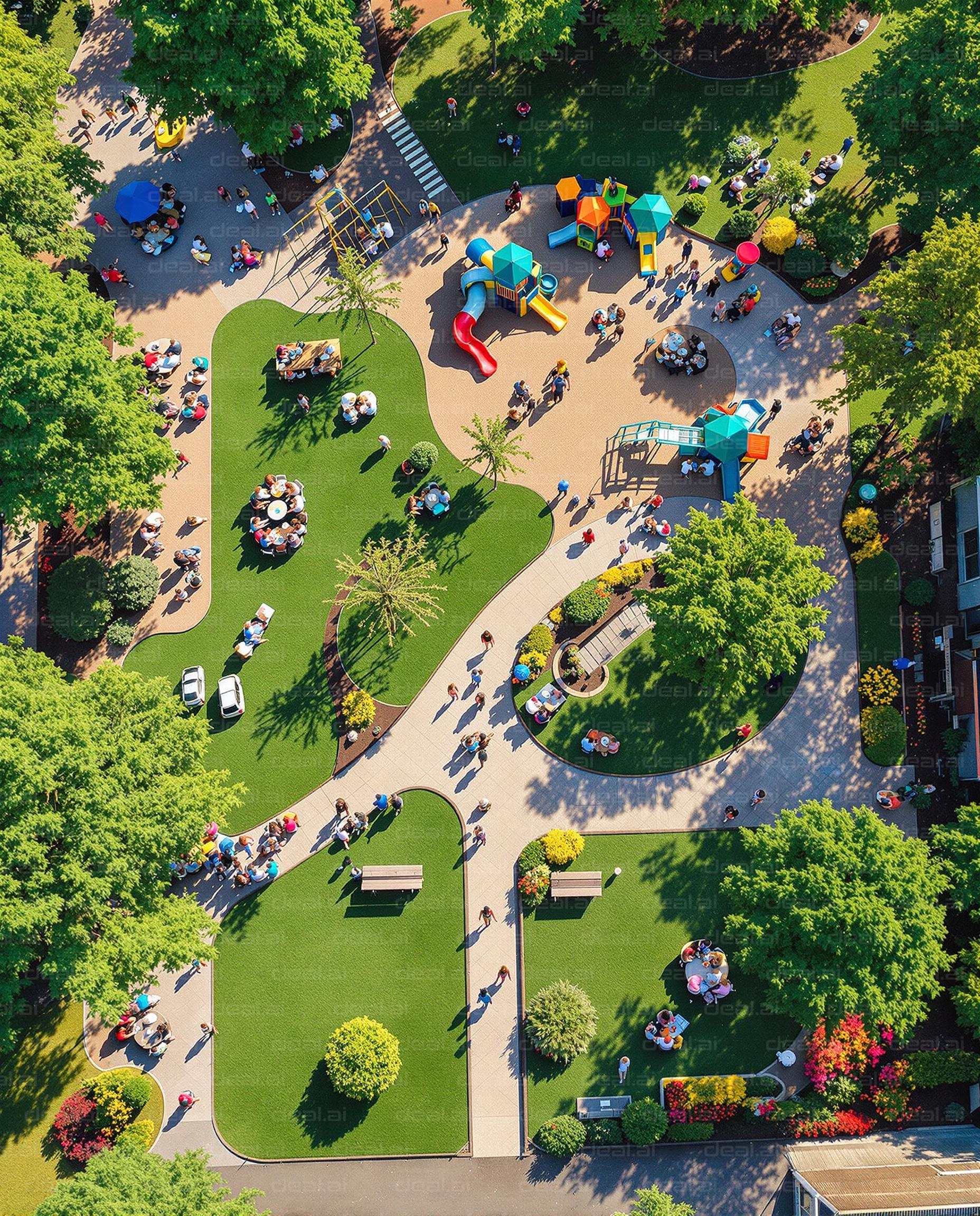 Vibrant Park Gathering