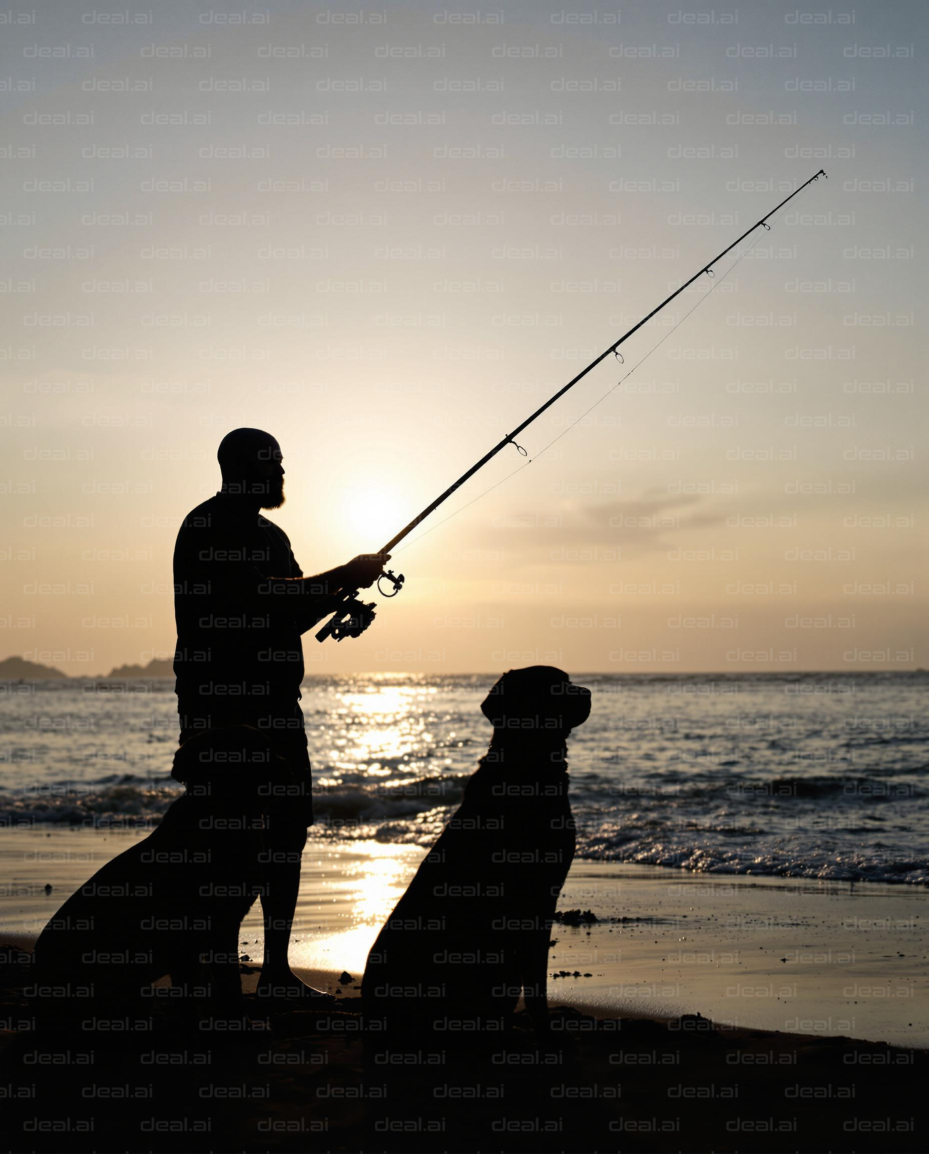 Beach Fishing with Canine Companions