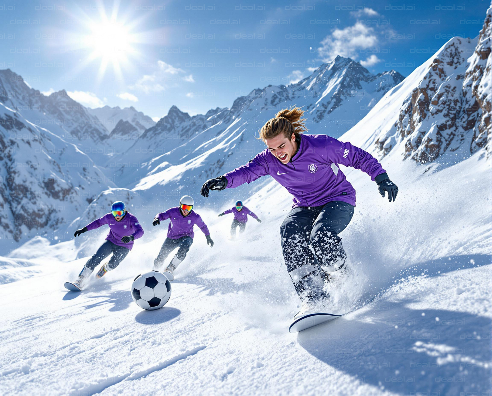 Snowboard Soccer Showdown