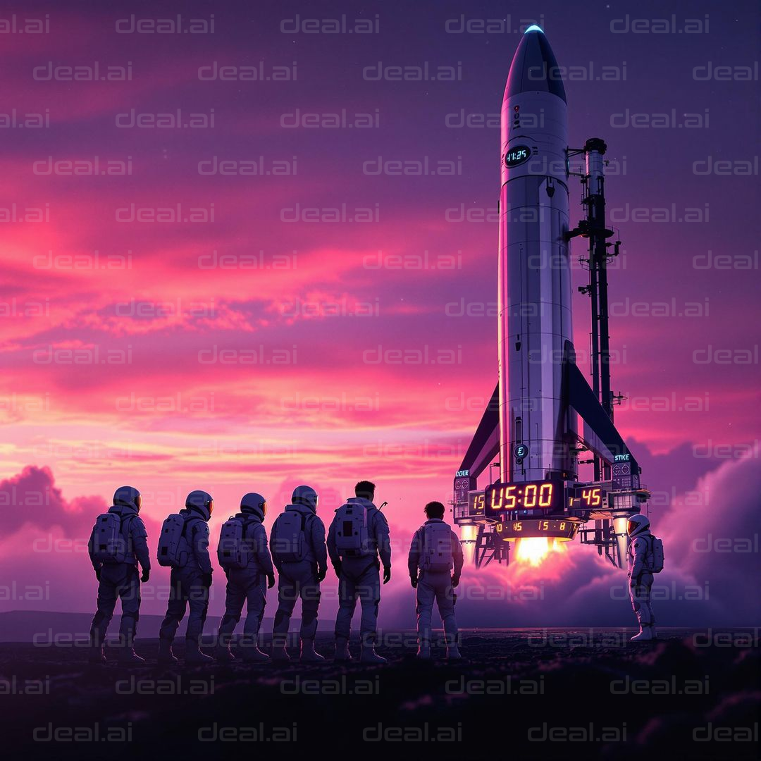 Astronauts Witness Rocket Launch
