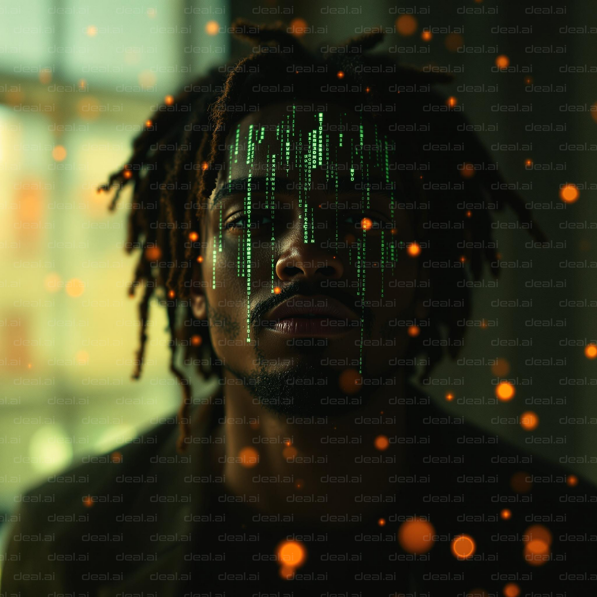 Digital Matrix Face Illusion