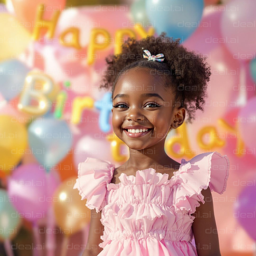 Birthday Joy with Balloons