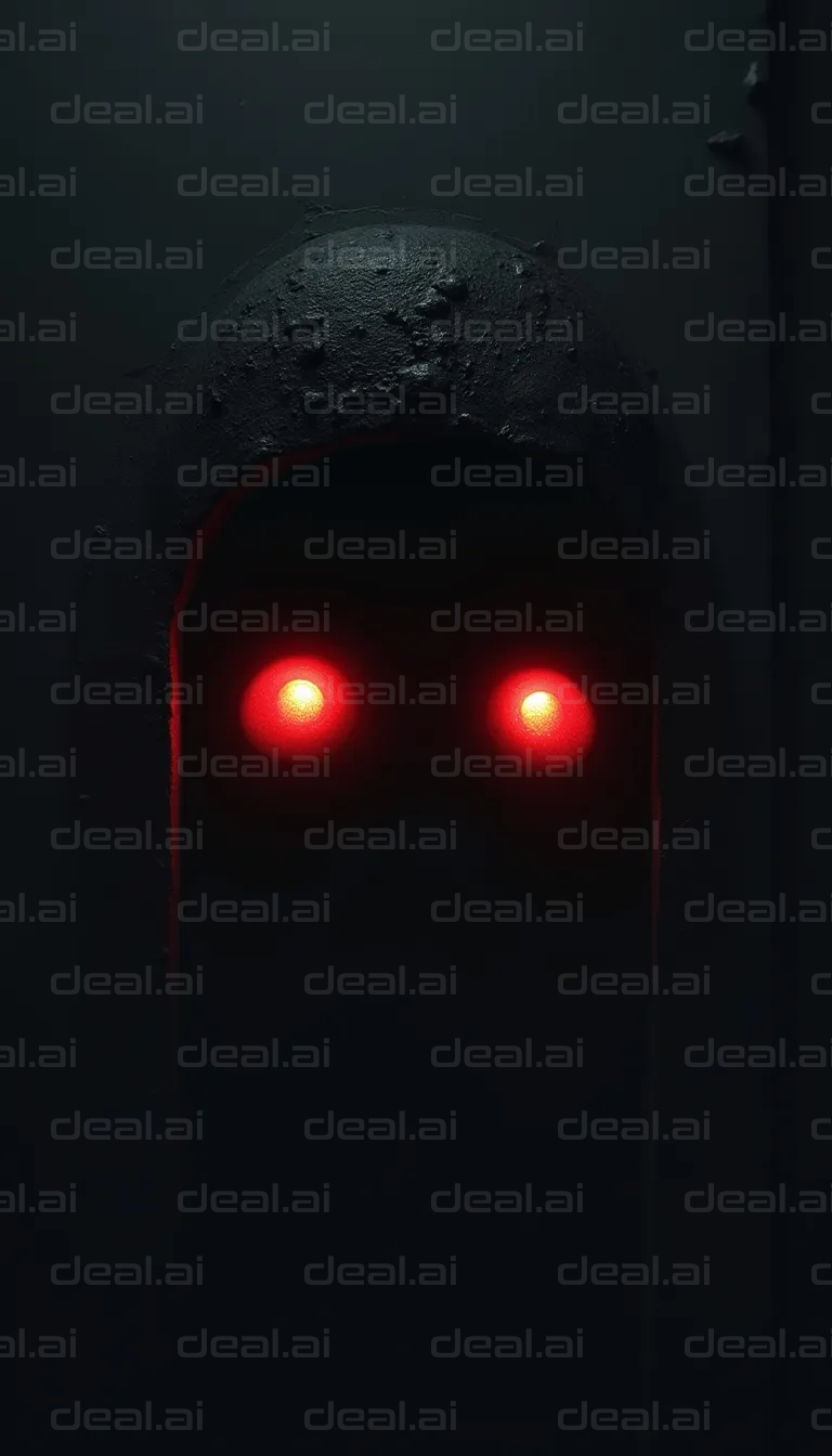 "Glowing Red Eyes in the Dark"