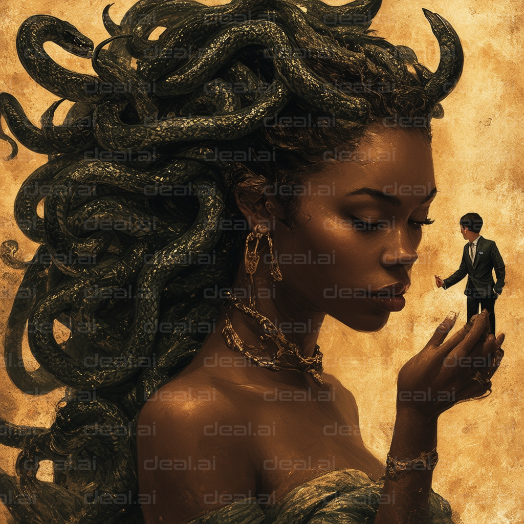 "Serpent-Haired Goddess's Whisper"