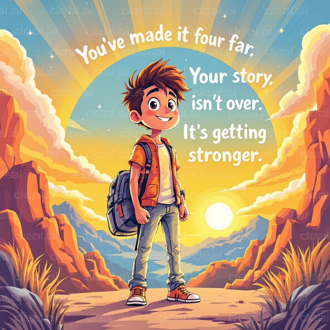 "Adventure Awaits: Keep Moving Forward"