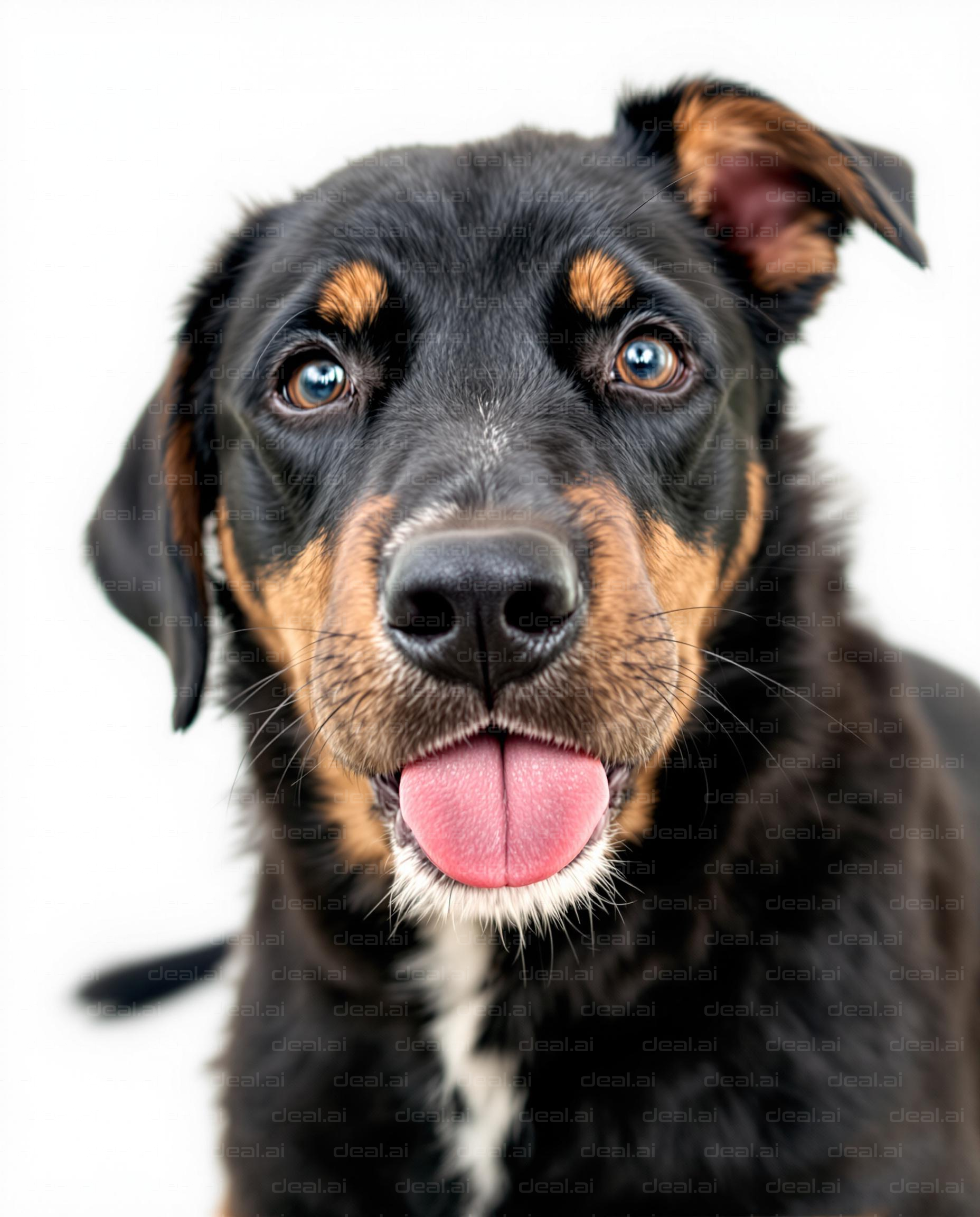Playful Pup with Tongue Out