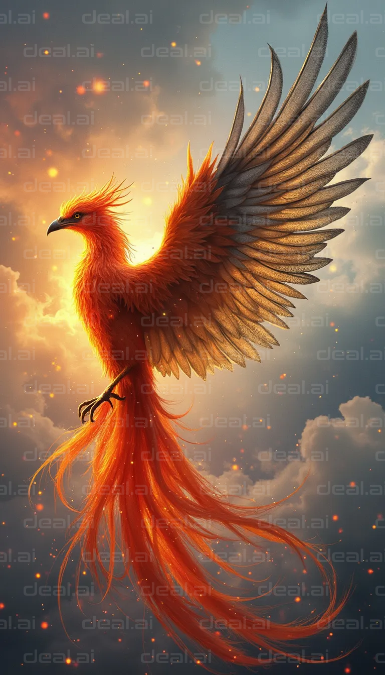 Majestic Phoenix in Flight