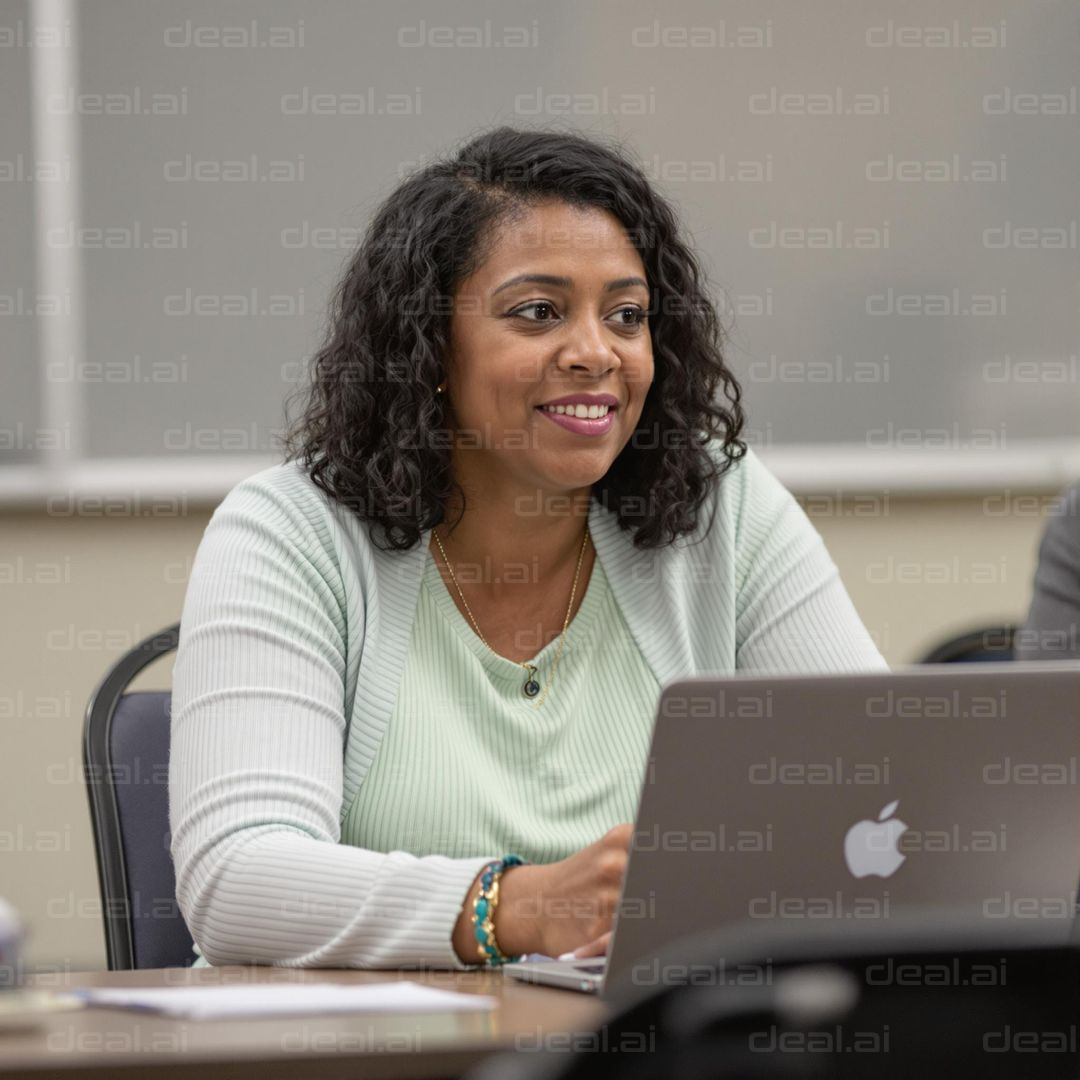 Focused at Work with Laptop