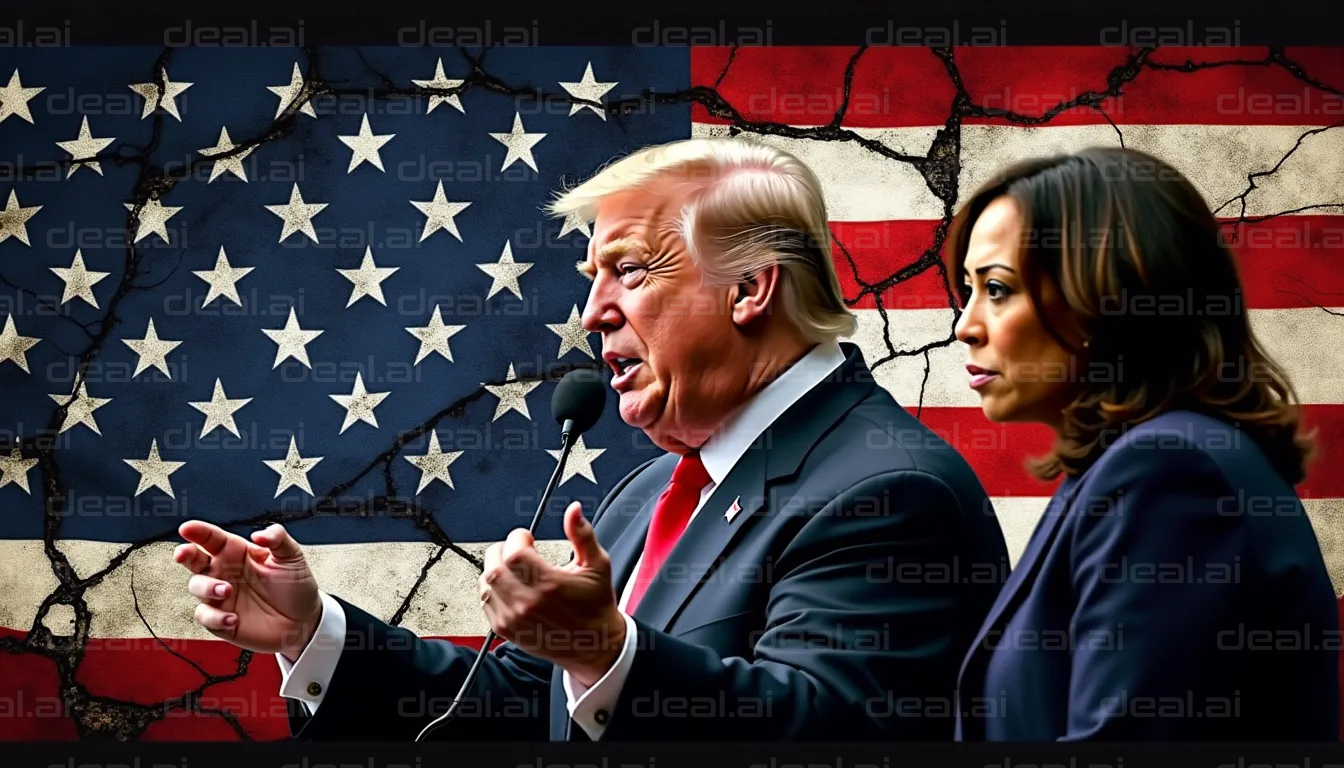 "Political Leaders and U.S. Flag"
