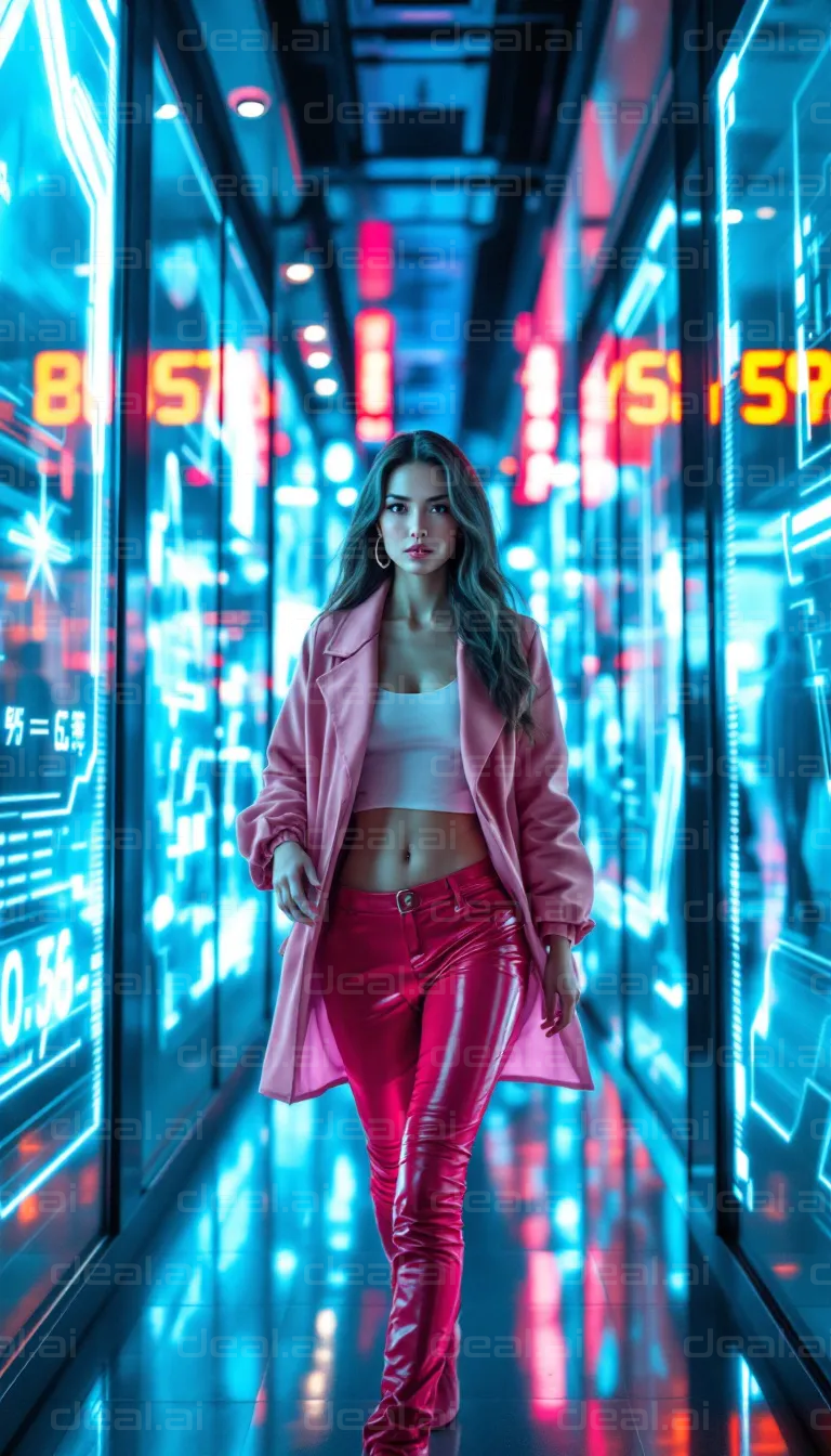 Neon City Fashion Stroll