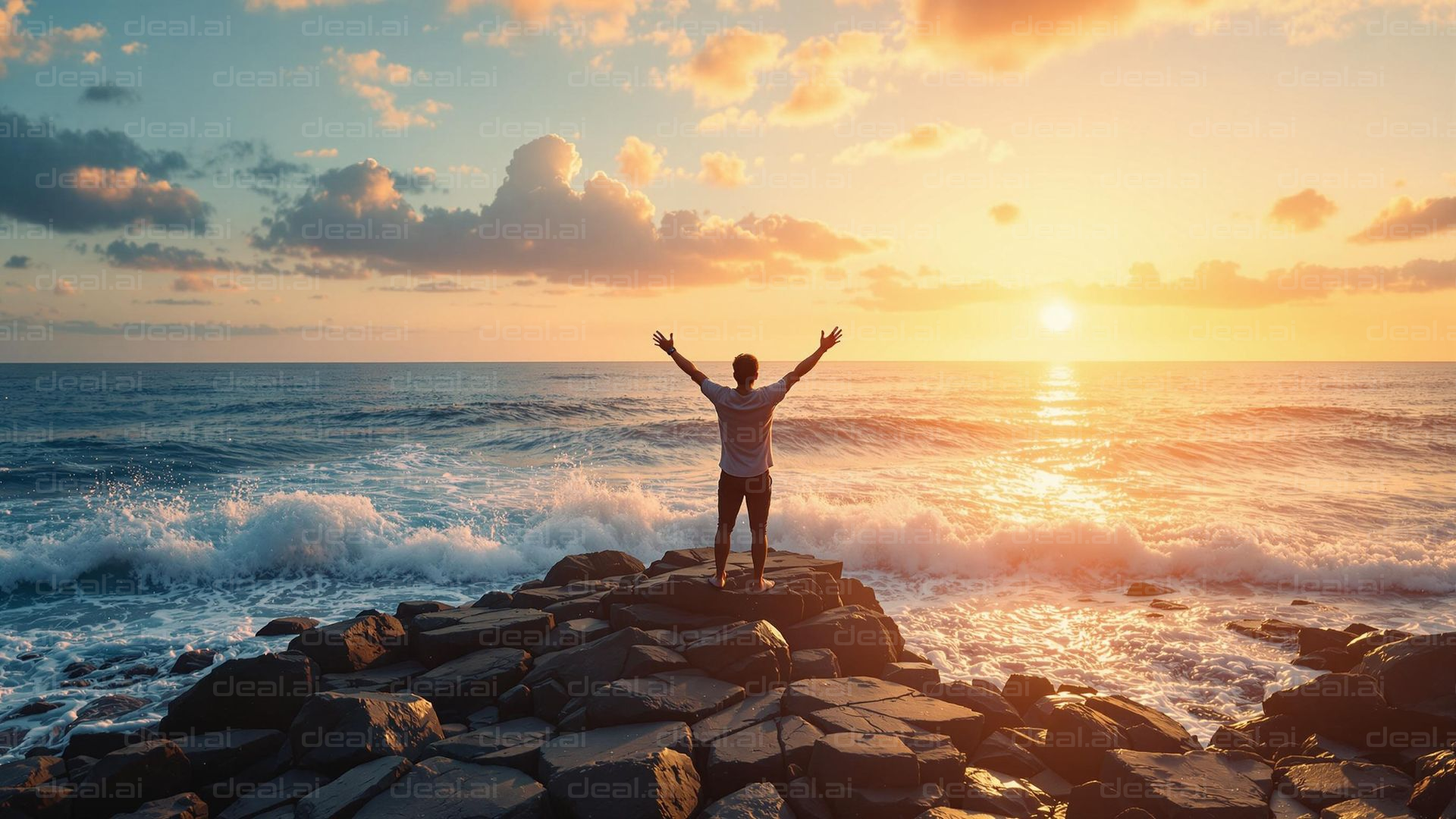 Embracing the Ocean Sunrise