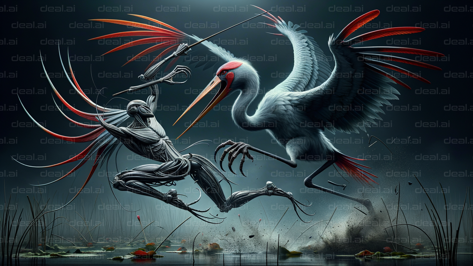 "Cybernetic Bird vs. Mechanical Stork"