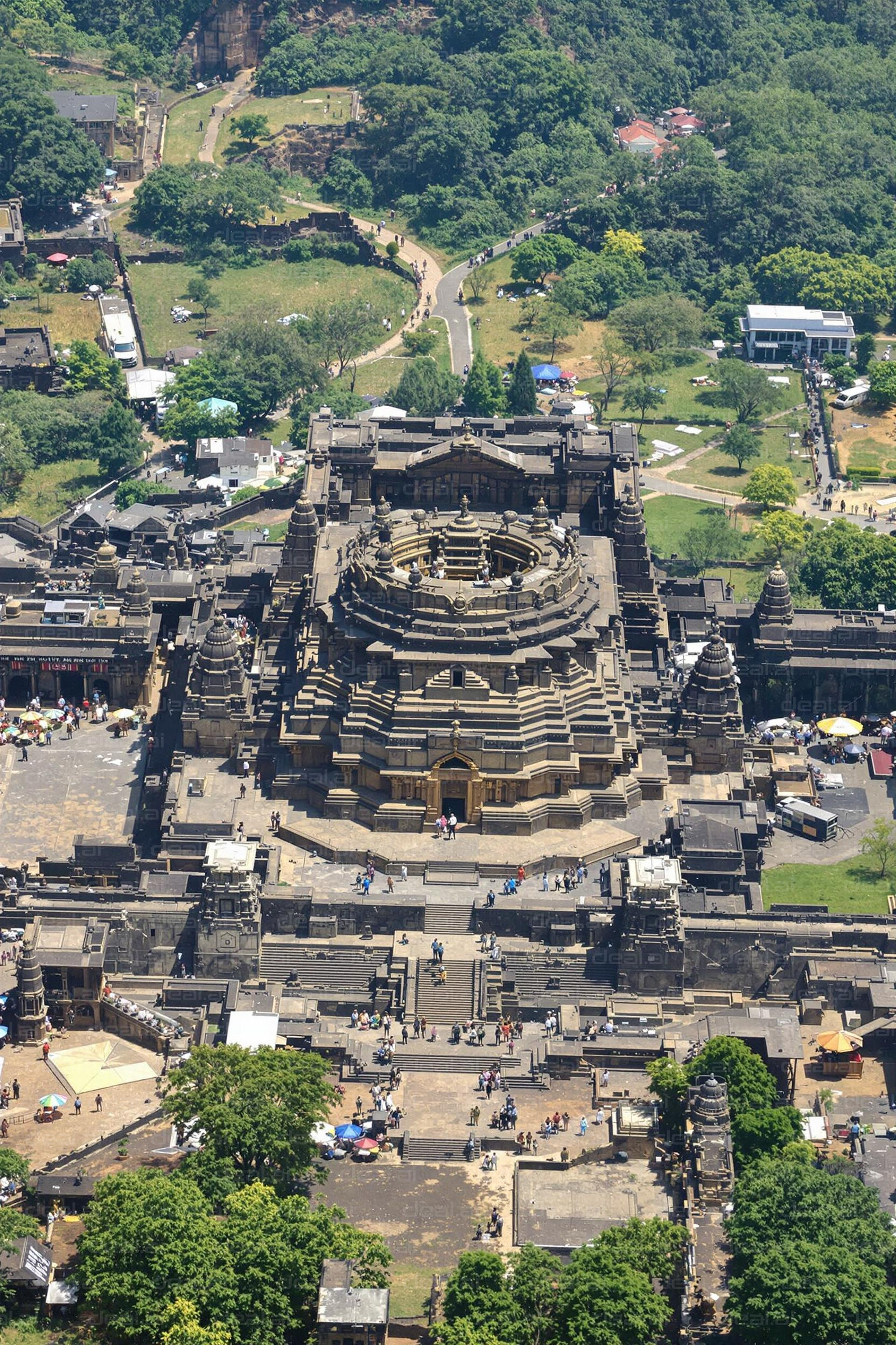 Aerial View of Kailasa Temple