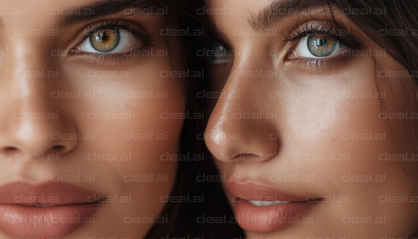 Close-Up of Two Faces