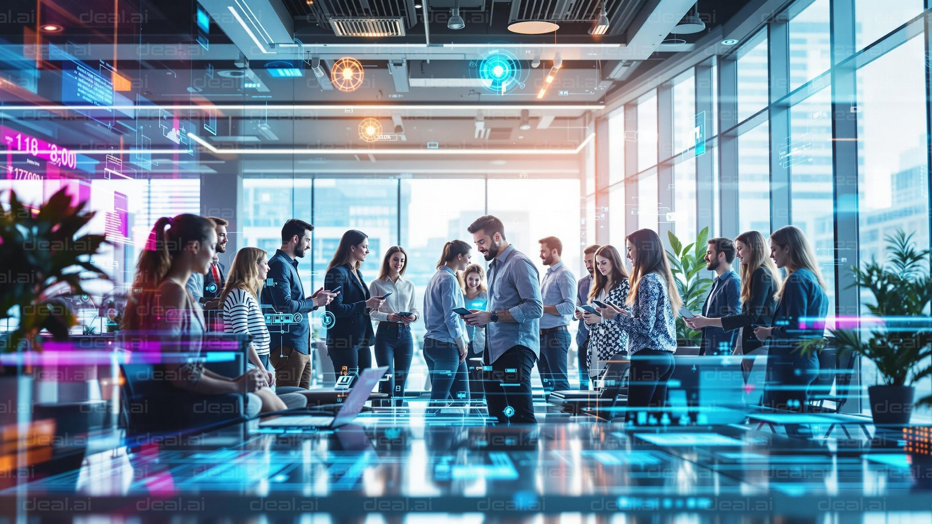 Tech Team Collaboration Scene