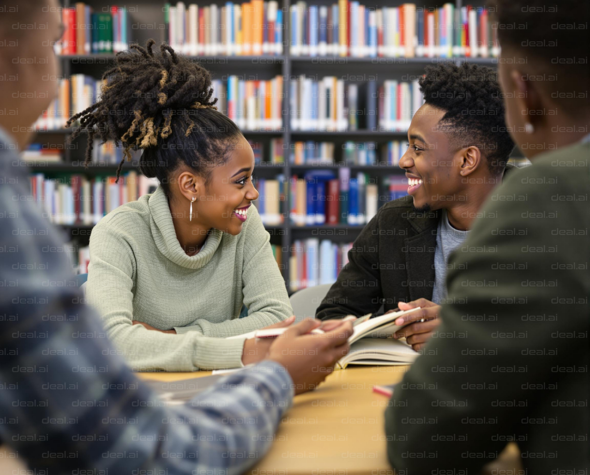 Students Enjoying Study Session